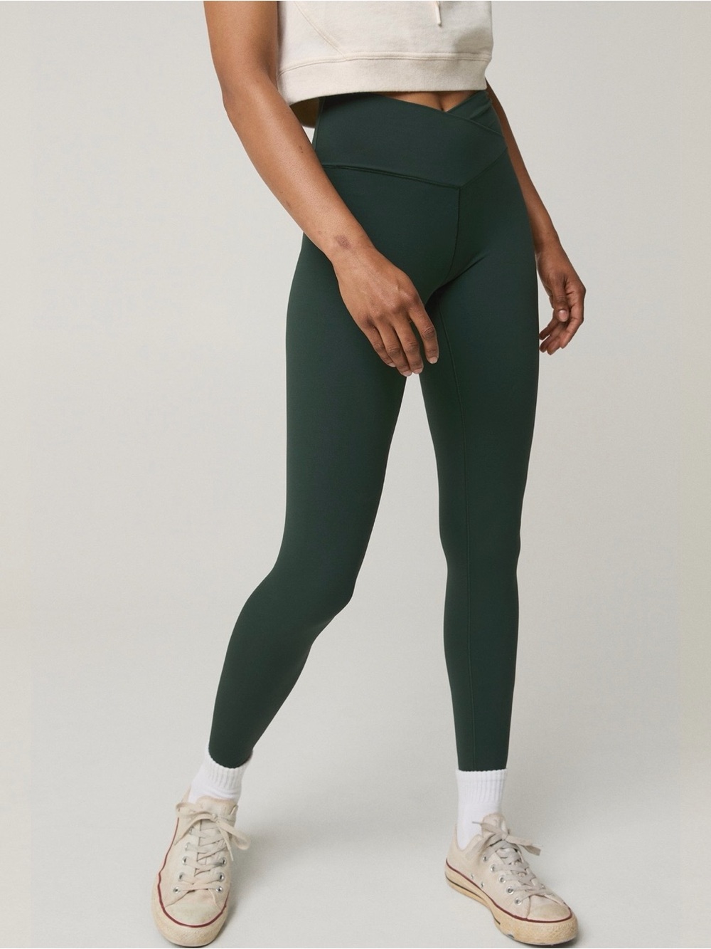 Aerie Dark Green Active High-Waisted Leggings